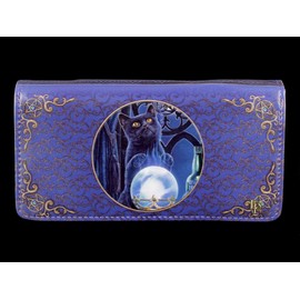 Fantasy Wallet with Cat - The Witches Apprentice - Embossed | Purse, Multicoloured by Lisa Parker, multicoloured, Additional pocket
