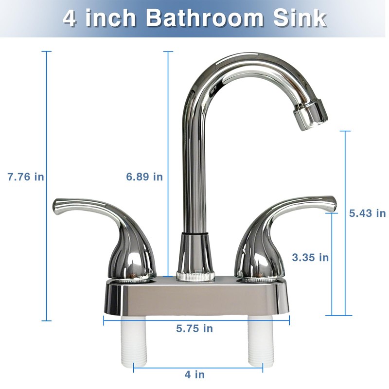 JAMESVAN RV Bathroom Faucets, RV Kitchen Sink Faucet Replacement with