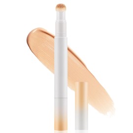 GEUUFEA Creamy Concealer & Foundation Stick, Full Coverage Makeup Stick Matte, Lightweight Hydrating Natural，Under Eye Concealer Pen for Dark Circles, Acne & Spots