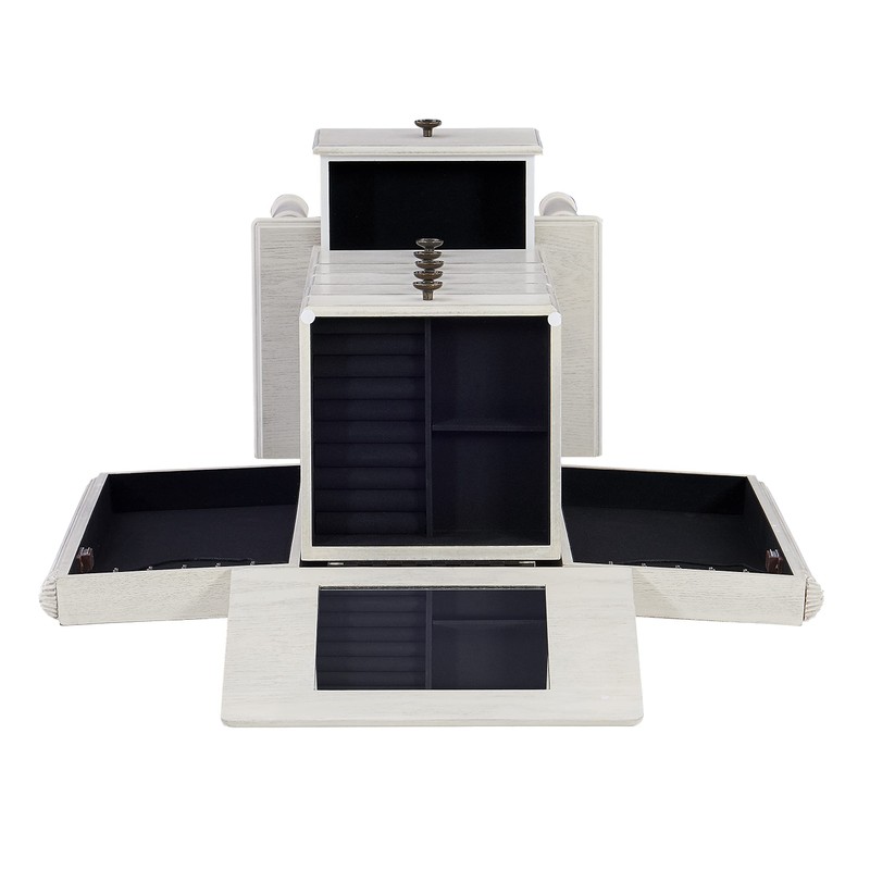 Powell Darcy Off White Jewelry Armoire