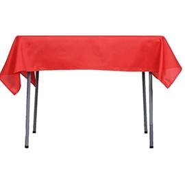 Mosley Mantel Varios Colores para Mesa de Banquetes, Eventos y hogar Rectangular, Cuadrados o Redondos (Rojo, Cuadrado 148x148 cm)