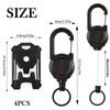 4 pcs Retractable id Badge Holder, id Badge Holder with