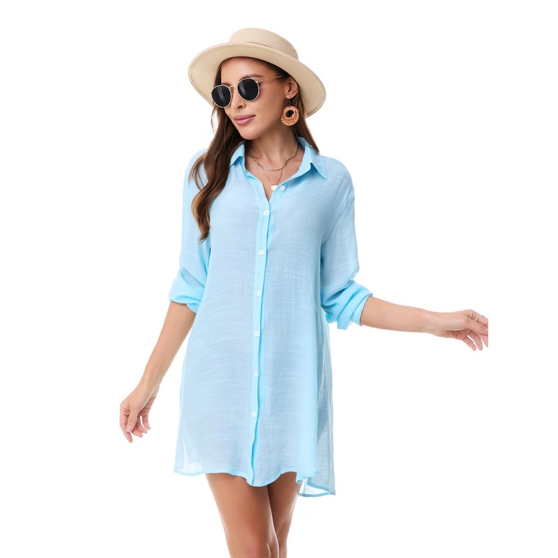 Roojaa Beachwear - Traje de baño para mujer, con botones,