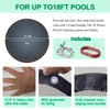 Mesh Pool Covers for Above Ground Pools 18 Foot, Heavy-Duty