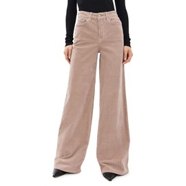 Good American Women's Corduroy Good Skate Jeans, Flax001, Tan, 10