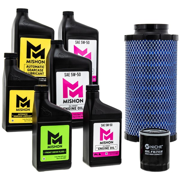 MISHON Full Service Engine Oil Change Kit for Polaris RZR