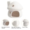 Ceramic Mushroom Aquarium Decor, Betta Fish Cave Hideout for Shrimp,