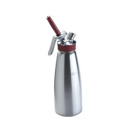 iSi Gourmet Whip (1 Quart) - Multifunctional Food Whipper for Warm & Cold Application, Stainless Steel Cream Canister - Includes 3 Decorating Tips, Dishwasher Safe - Professional Culinary Tool