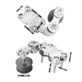 lhrlaoliu Motorcycle Modified Chain Adjuster Tensioner Wheel Chain Automatic Regulator CNC Aluminum Regulator Motorcycle Accessories For Motorbike Motocross Chopper ATV Dirt Bike (Silver)