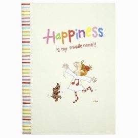 Coco-chan RYN-1008 Greeting Life, A5 Notebook, Happiness, White