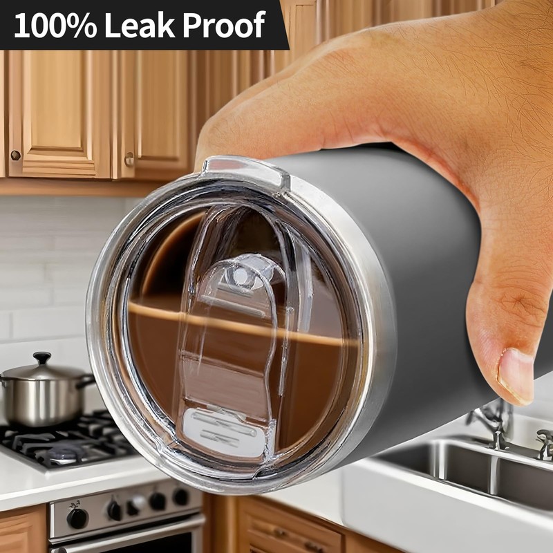 20oz Replacement Lids‌ - Slim Splash-Proof Silicone Cover for Yeti