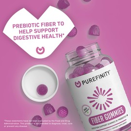 PUREFINITY PUREFINITY Fiber + Elderberry Gummies Bundle (Inulin FOS Prebiotic Fiber Gummies + Double Strength Elderberry Gummies with Zinc & Vitamin C)