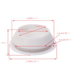 ONLYKXY 5 Pcs Silicone Round Snap in Type Locking Furniture Hole Plugs Button Protective Cover Cap Head color: White (25MM/0.98inch)