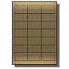 Label Planet® 21 Per Page/Sheet, 5 Sheets (105 METALLIC GOLD