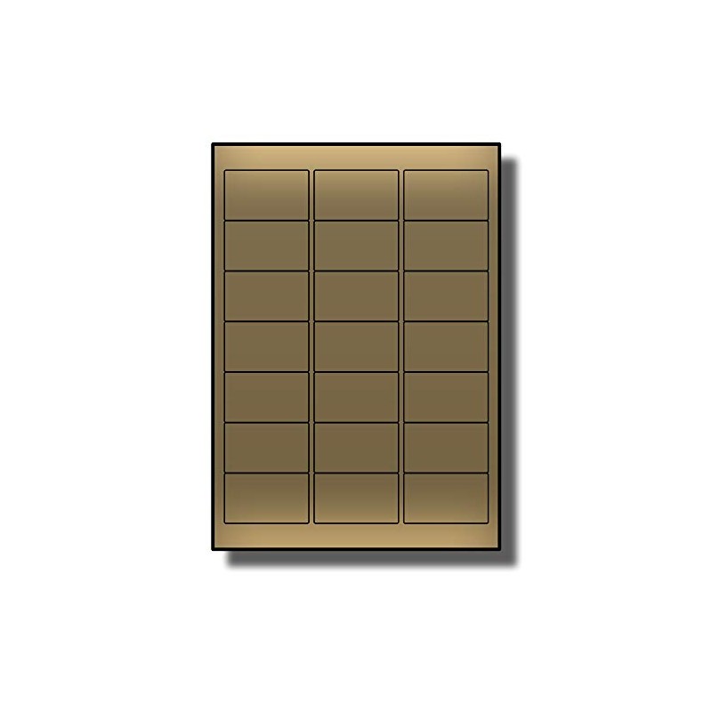 Label Planet® 21 Per Page/Sheet, 5 Sheets (105 METALLIC GOLD