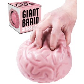 Bola gigante de estrés cerebral: un juguete gigante de estrés con forma de cráneo circular