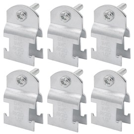 Fuzbaxy 1/2" EMT Strut Clamps Steel for Rigid Conduit and Pipe-6pack