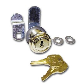 CompX National Disc Tumbler Lock for 1 7/16" Material - Brass - Key #346 (4)