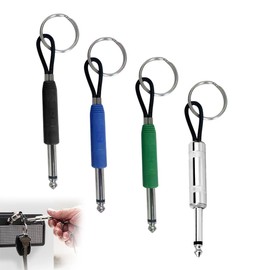 Gitarre Schlüsselanhänger, 4 Stück Schlüsselhalter Wand Jack Rack Schlüsselhaken Gitarrenstecker Schlüsselanhänger Marshall Schlüsselbrett Passend
