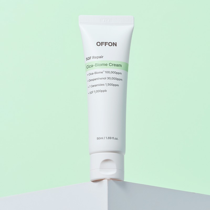 Off-On 5EGF Cica Dexpanthenol Moisturizing Cream Centella asiatica, deep drying