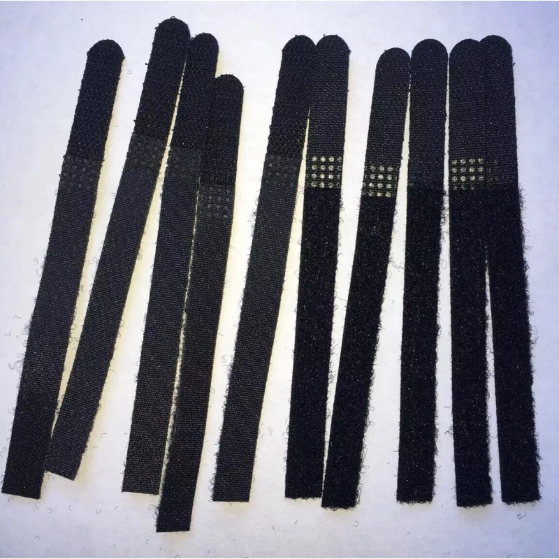 Unbranded 10 TWIN-PACK VELCR Brand Ties Cable Organizer Wraps Reusable
