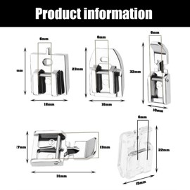 5Pcs Zipper Foot for Sewing Machine, Invisible Zipper Foot Accessories Compatible with Brother Singer Janome Household Low Shank Sewing Machines