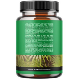 Nature's Craft Saw Palmetto for Men - Herbal-based Saw Palmetto Capsules with Saw Palmetto Extract to Assist with Symptoms Related to Urologic Conditions - Third Party Tested Men’s Health 200 Capsules