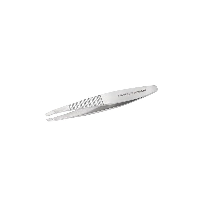 Tweezerman Wide Grip Extra Large Slant Tweezer, Stainless Steel (Pack