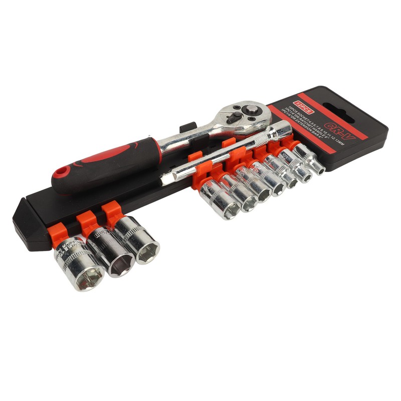 Ratchet Wrench Socket Set Quick Auto Repair Tool Kit CRV