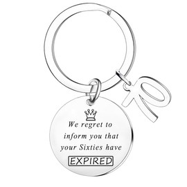 Nimteve Funny Birthday Gifts 70th Birthday Gifts for Grandma Grandpa 70th Birthday Keyring for Mum Dad