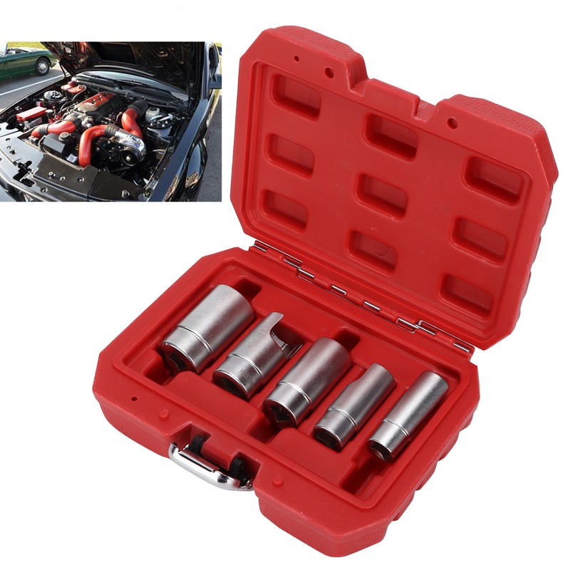 3/8inD Elbow Connector Socket Set Fitting Kit Chrome Alum Car