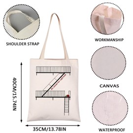 She Rescues Him Right Back Tote Bag 90s Romance Movie Inspired Gift Classic Movie Gift (right back tote CA)