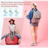 [PATIKIL] Alphabet Initial Letter Keychain Resin Cute Keychain with Tassel