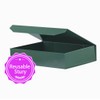 PACKGILO 1 Pack Green Gift Boxes with Lids Small 12