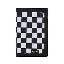 TEST Vans cartera The Slipped Wallet, Tablero de damas blanco y negro., Una talla, portafolios deslizada