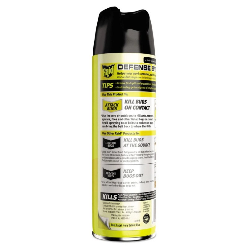 Raid 300819 15 oz Multi Insect Killer Aerosol Spray (12/Carton)