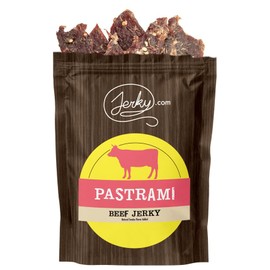 Jerky.com All Natural Pastrami Beef Jerky - No Added Preservatives, No MSG or Nitrates - Bold Pastrami Flavor, 100% Lean Beef (2.5 Ounce, Pack of 1)