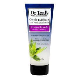 Exfoliante Suave Pies Dr Teal's Aloe Vera Aceite De Coco Foot Care Therapy