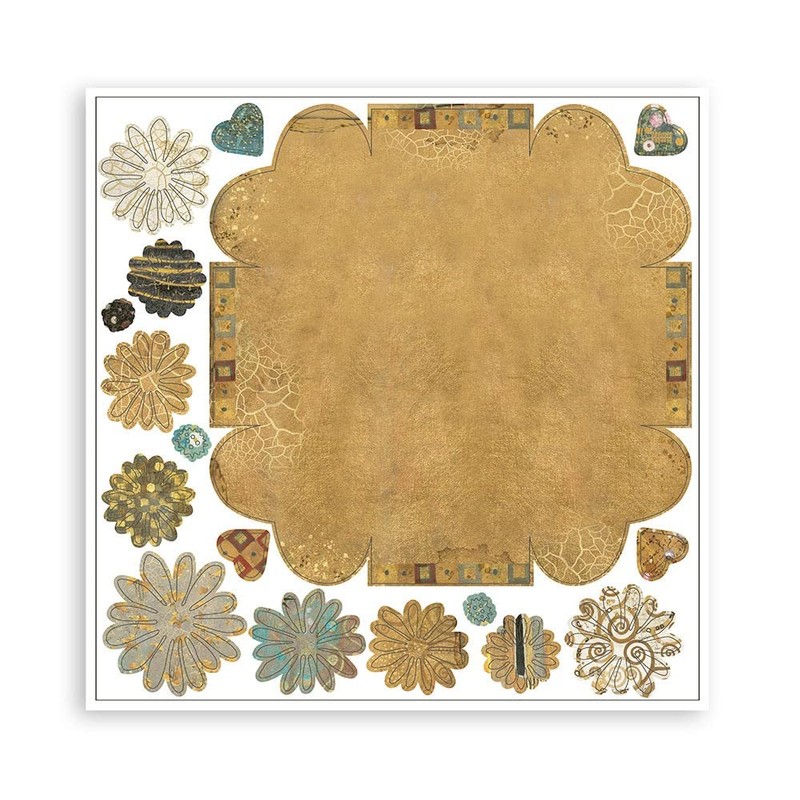 Stamperia International Pop Up Kit-Klimt-Explosion Box, Various, 10x15 cm