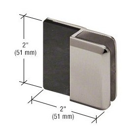 CRL Brushed Nickel Beveled Style Frameless Shower Door Stop