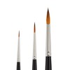 Kolinsky Red Sable Paint Brush Set of 3)