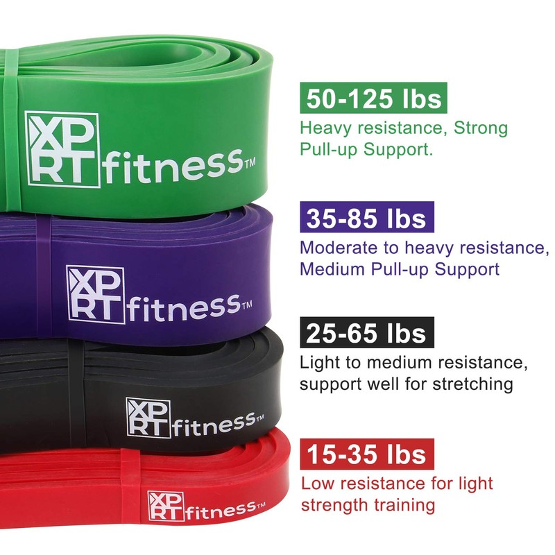 XPRT Fitness Resistance Bands Pull Up Assist Bands Stretching Powerlifting