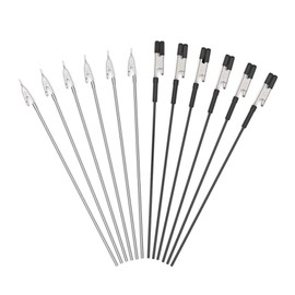 Actekart 20Pcs Micro Steel Toothless Alligator Clip Sticks for Miniatures/Tiny Craft/Mini Model Parts and 20Pcs Alligator Clips (Rubber Tips) for Gundam Model Painting and for Airbrush Hobby Spraying…