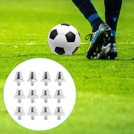 Msiud Pack of 12 Screw Studs for Football Boots Replacement Studs Football Shoe Studs Robust Aluminium Replacement Cleats for Optimal Stud Training and Rugby Football Shoes