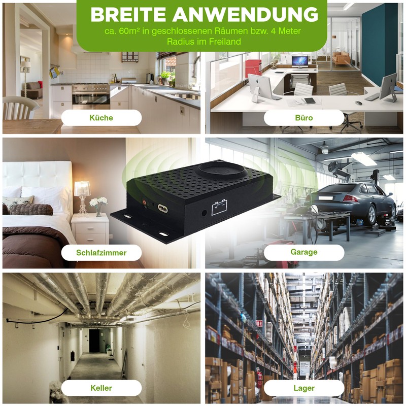 ISOTRONIC ISOTRONIC Marderschreck Blitz mit Licht LED Blitzlichtfunktion | Ultraschall