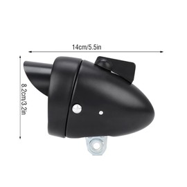 Cunyuer Bicycle Headlight, Bike Headlight, LED Super Light Bicycle Retro Front Headlight, Vintage Bike Head Light with Visor