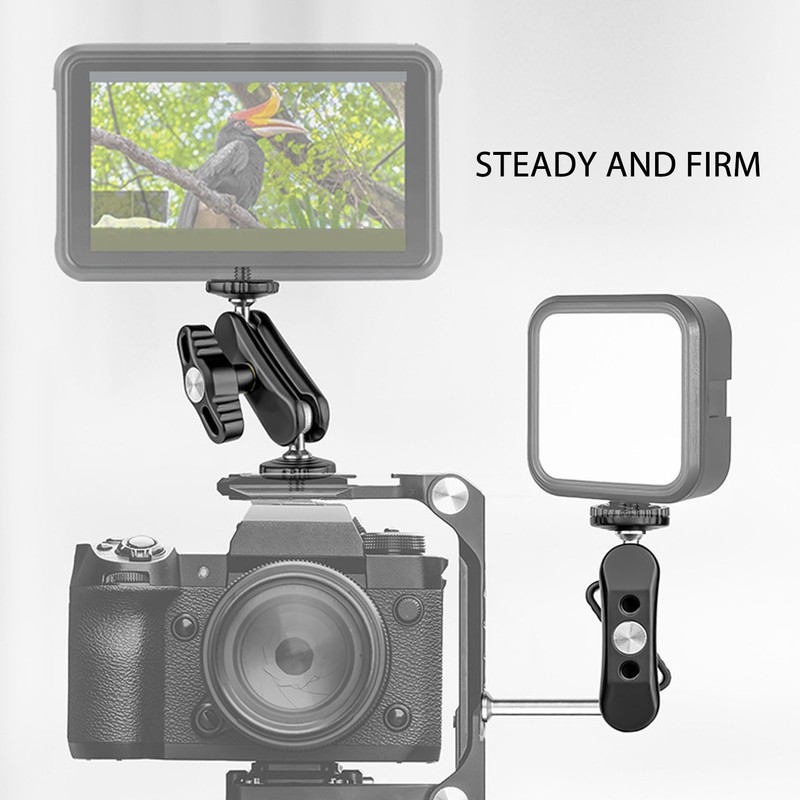 Mini Articulating Arm with Dual Ball Head 1/4in Screw Hole