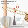 HIASTRA Magnetic Tassel Curtain Tiebacks - Elegant Decorative Window Holdbacks