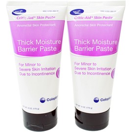 Critic-Aid Skin Paste - Anorectal Skin Protectant / Barrier Paste 6 oz Tube (Pack of 2)