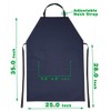 VWELL Waterproof Rubber Vinyl Apron W/ 2 Pockets - Lab